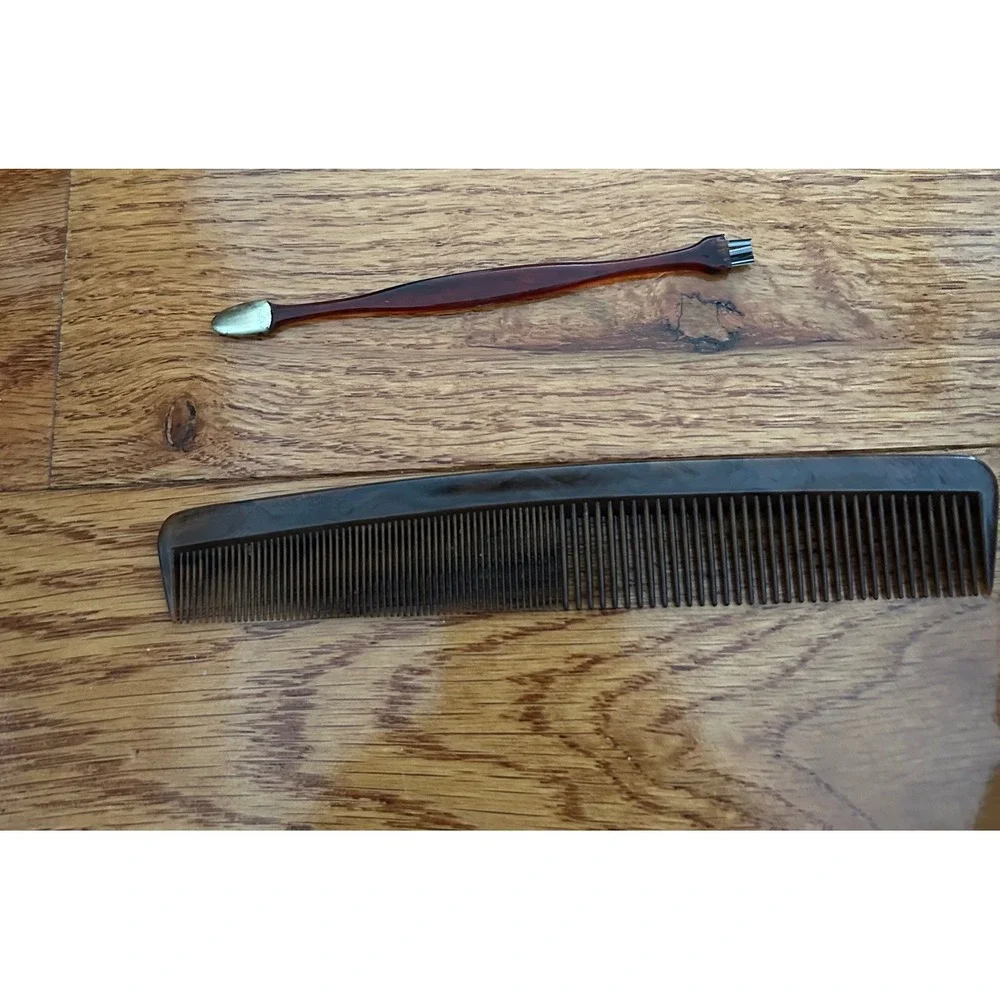 Vintage Norelco Rembrandt Square Mens Grooming Travel Kit Cologne Brush Set Case